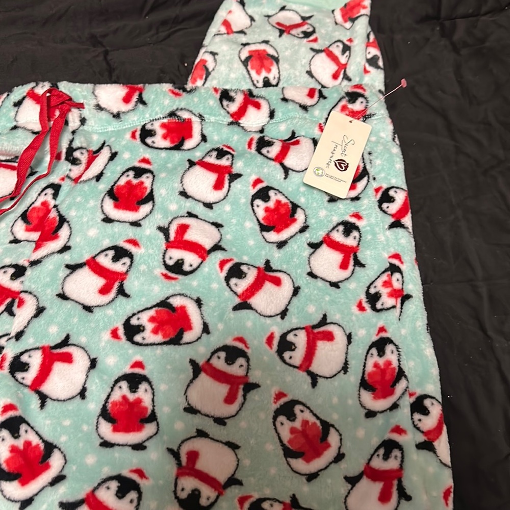 Secret Treasures Christmas penguin pajama pants